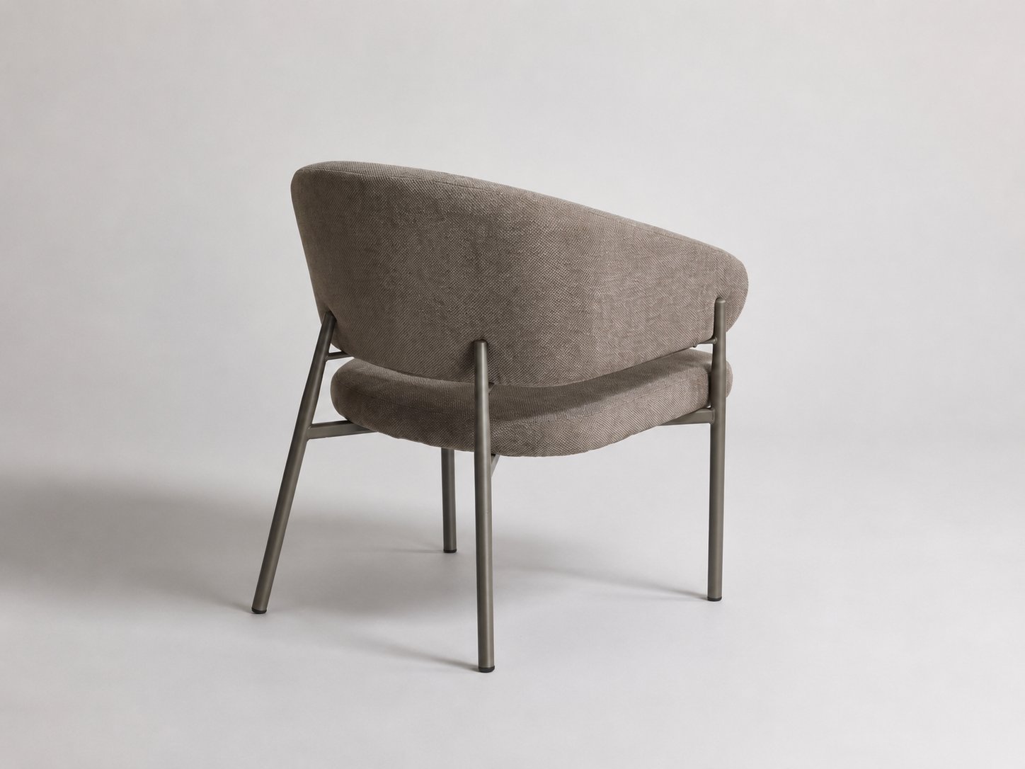 Curved Armchair – Taupe