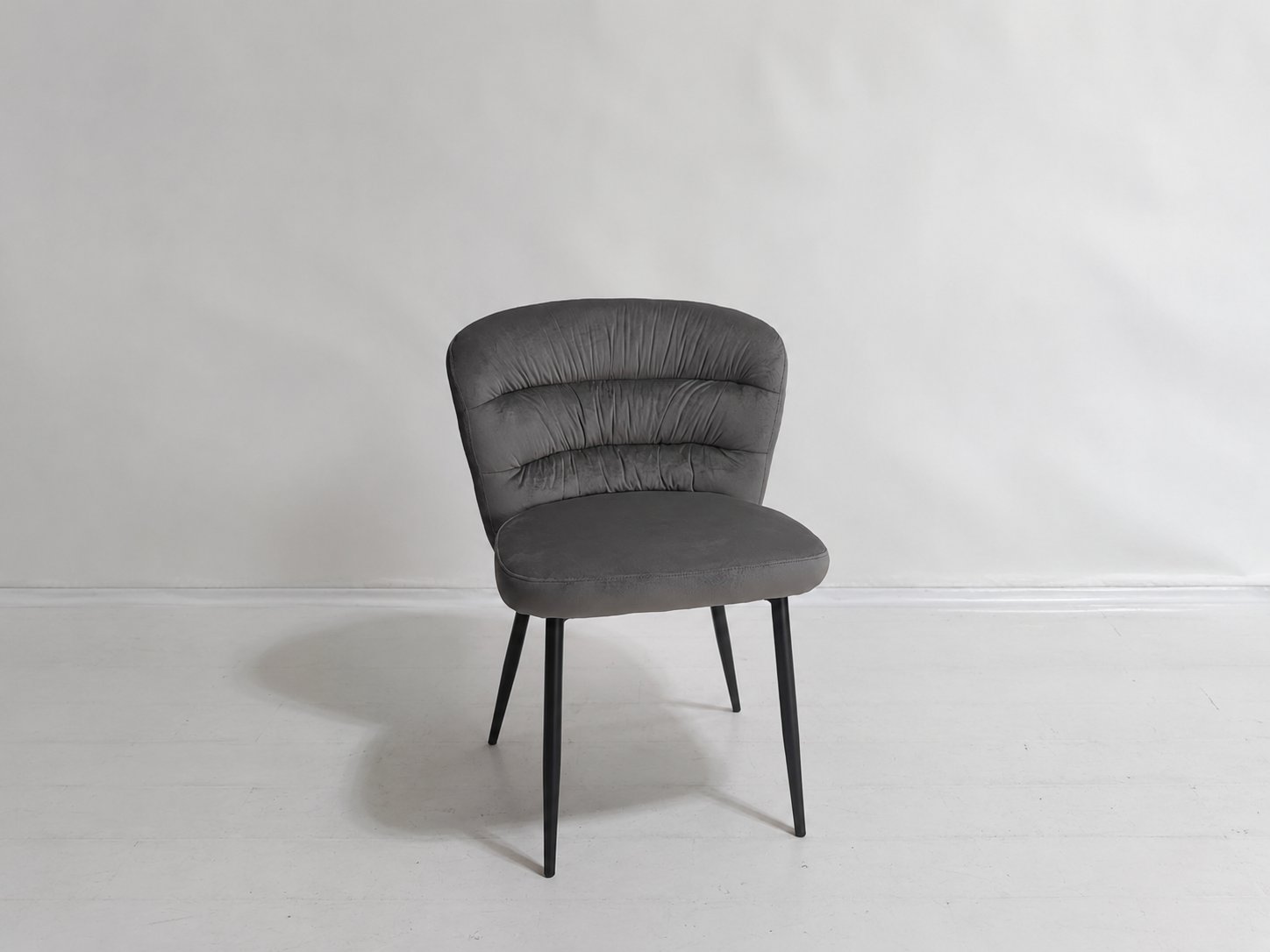 Channel Back Dining Chair – Gray