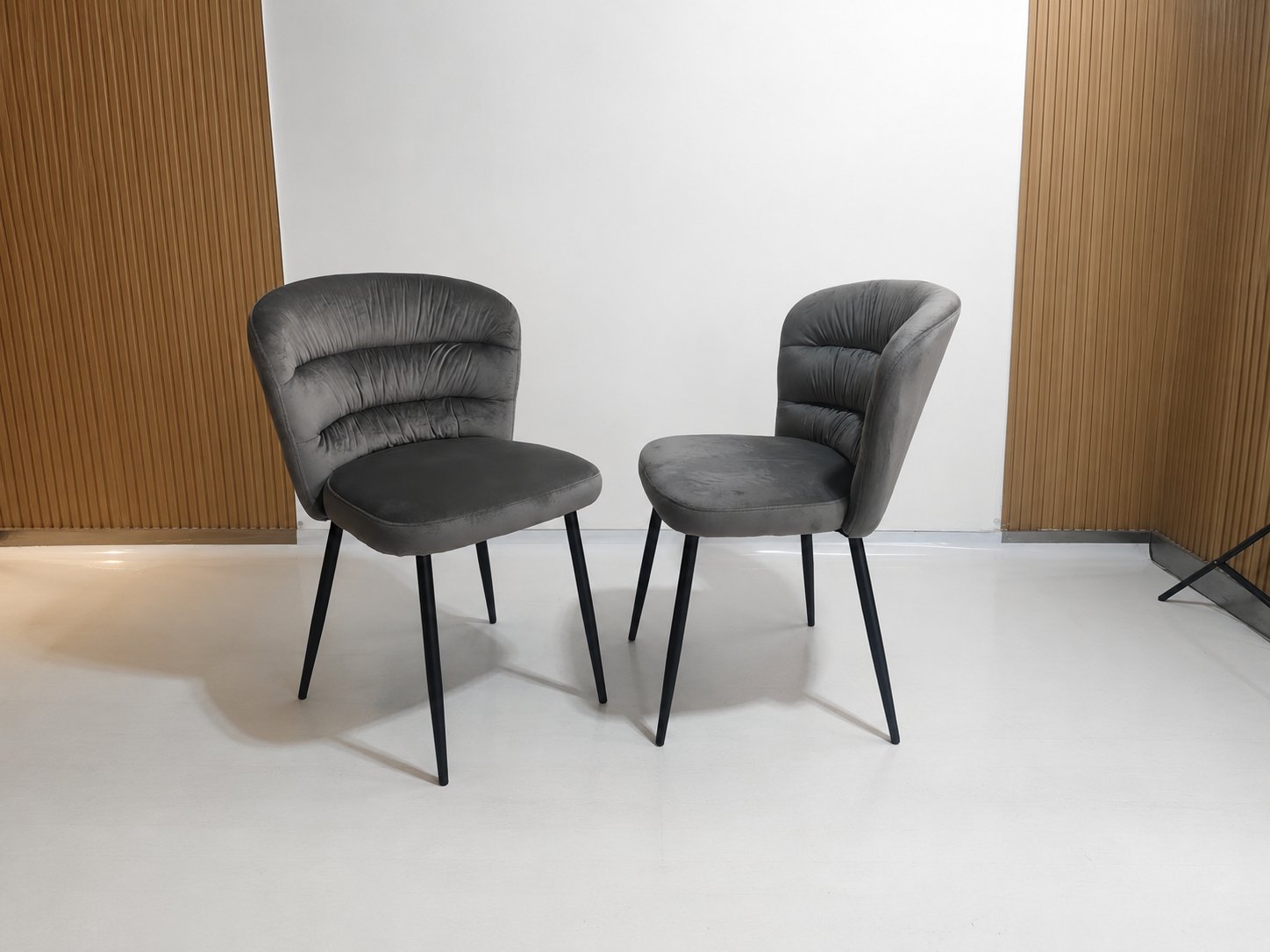 Channel Back Dining Chair – Dark
